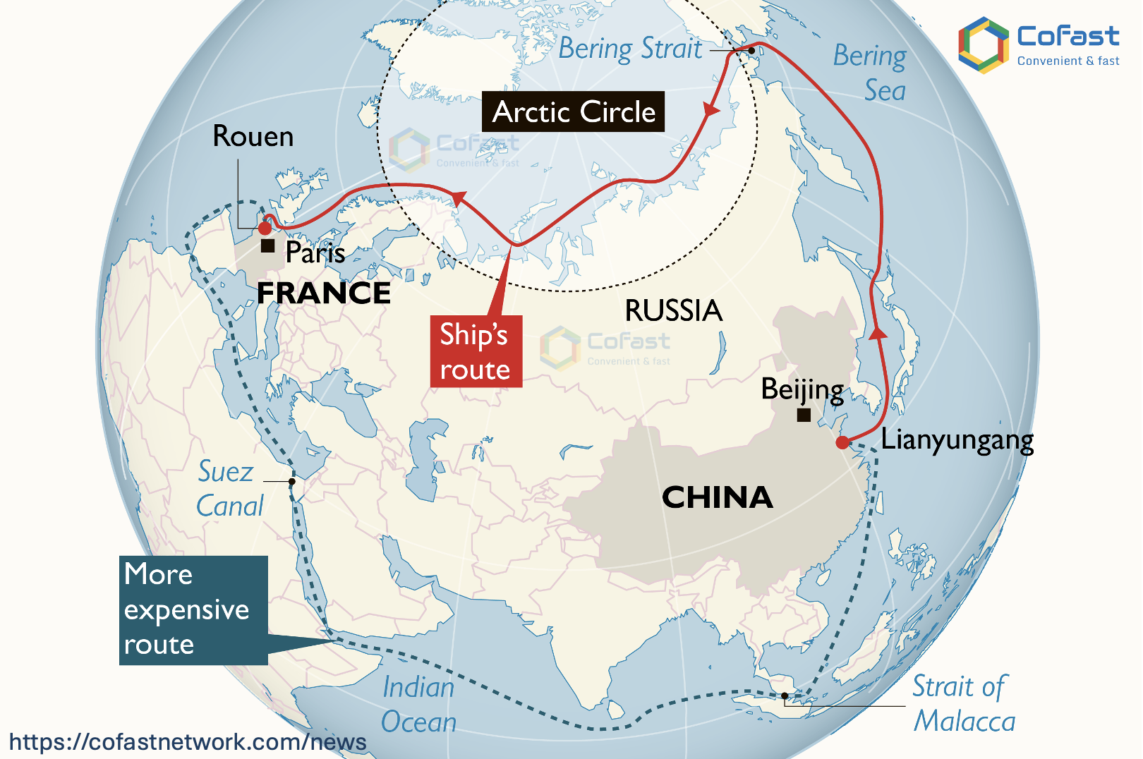 China-Europe Arctic Express: Tuyến container Bắc Cực đầu tiên chính thức khởi hành China-Europe Arctic Express: Tuyến container Bắc Cực đầu tiên chính thức khởi hành