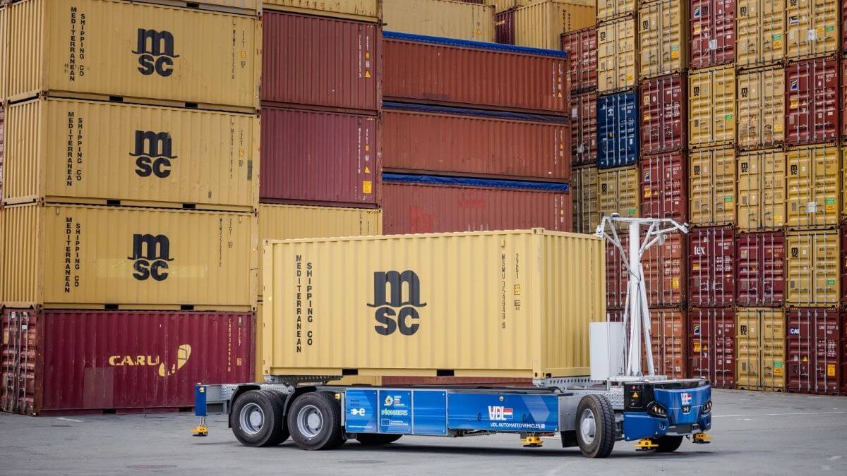 DP World thử nghiệm xe tự hành điện tại Antwerp Gateway