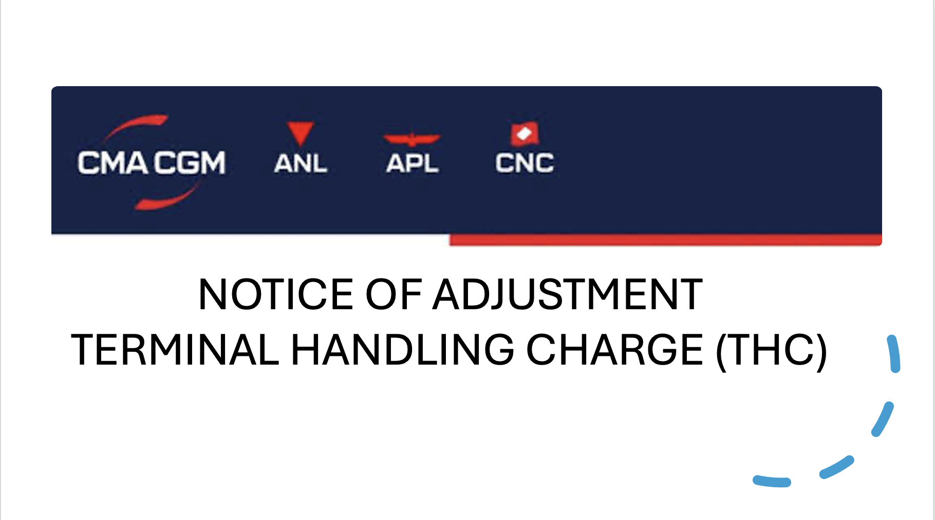 CMA VIỆT NAM THÔNG BÁO ĐIỀU CHỈNH THC TỪ 01/05/2026